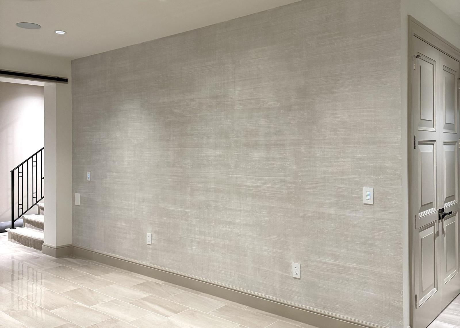 Textured painted accent wall